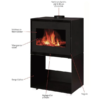 POÊLE À BOIS INTERSTOVES MATTEO 10 BÛCHES 50CM – Image 2