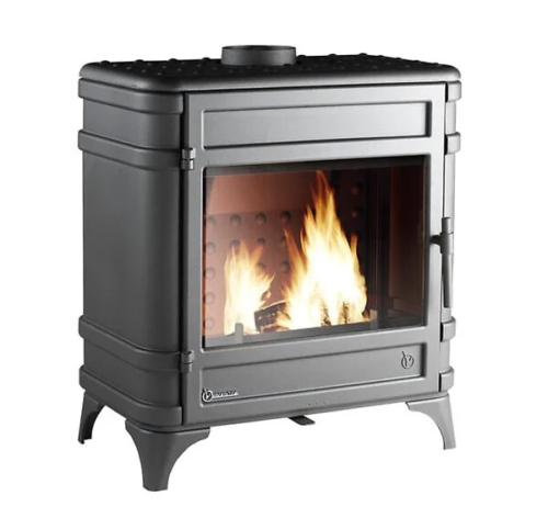 Poêle à bois en fonte INVICTA Siam – Anthracite – 12 kW